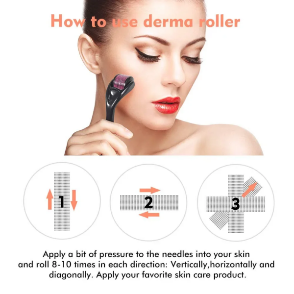 540-Pin Derma Roller – Skin Rejuvenation & Hair Growth Therapy - Image 5