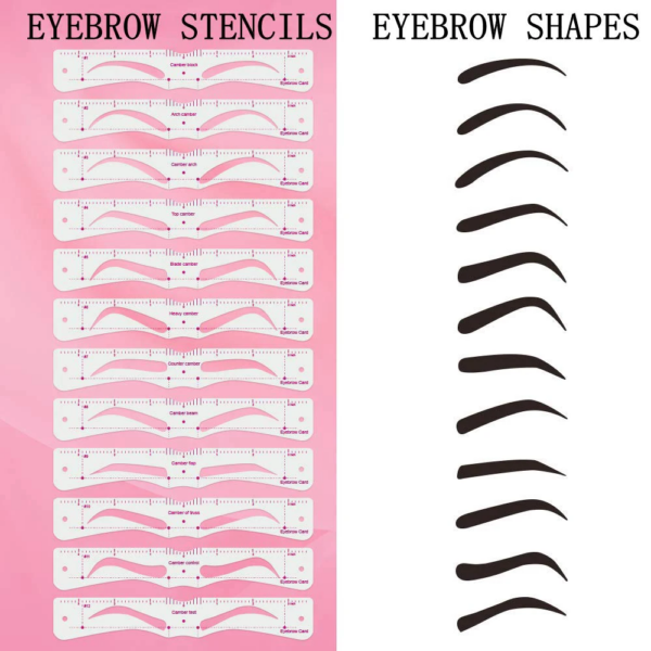 Eyebrow Stencil Kit – Perfectly Shaped Brows Every Time - Image 3