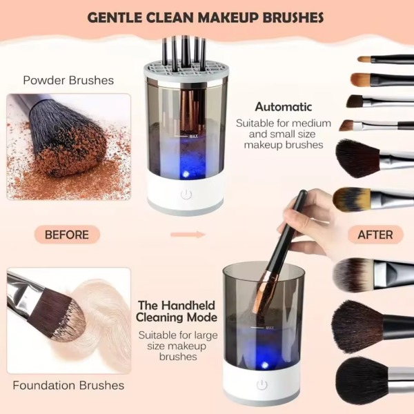 USB Makeup Brush Cleaner – Fast & Portable Cleaning - Image 5