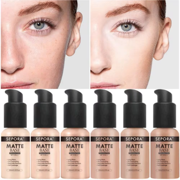 Waterproof Liquid Foundation – Matte, Long-Lasting Coverage - Image 3