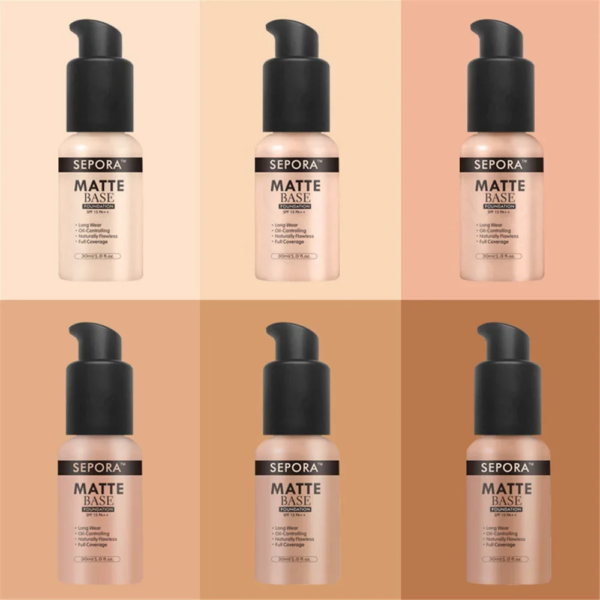 Waterproof Liquid Foundation – Matte, Long-Lasting Coverage - Image 2