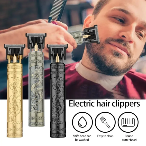 Professional Hair Clipper – Rechargeable Electric Trimmer for Men